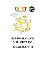 Oliet. Technical specifications - Studi per capitoli - Risorse - Isole Baleari - Prodotti agroalimentari, denominazione d'origine e gastronomia delle Isole Baleari